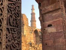 Probably my favourite site, the Qutb Minar Complex. Best seen towards the end of the day when the lighting was superb.