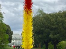 Chiculy’s glass sculptures in Kew Gardens near the Palm House