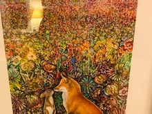 We ordered this print from a Livingston, MT artist a few weeks ago and it showed up today.  It’s entitled Forbidden Love.  Parks Reece is the artist.  We have four or five  of his other prints. 