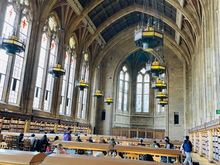 Reading room at UW library.
