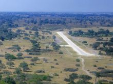 Our airport in the Okavango Delta 