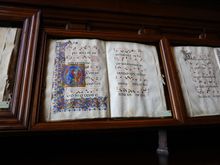 Some of the books on display