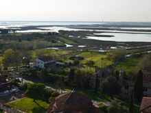 view from the campanile, Chiesa San Fosca below