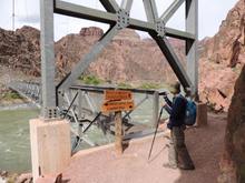 The white Bridge to Phantom Ranch