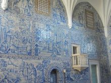 The Pousada chapel's beautiful tiles--open to all to visit
