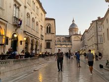 Walking from Stradun toward cathedral