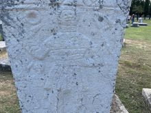 There is a person on this stone and it is seen repeated on a number of stones