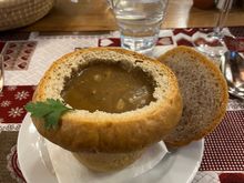 Filled with mushroom soup