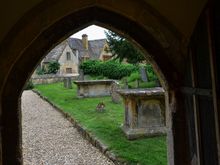 Onto toney Stanton in Gloucestershire. Seen here, the door arch for its Norman 12C church of St. Michael and All Angels. At the NW end of the nave, we saw bench-ends deeply ringed by the sheepdog dog-chains of yesteryear. The upper sections of the east window are thought to contain fragments of old glass, thought to be from Hailes Abbey. The Gothic pulpit is still there.