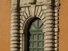 Door of Basilica S. Giovanni Laterano, near the Scala Santa steps.