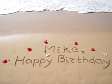 Then I told the card company  you live by the water and they sent me this !!! ........ I give up !!!

Happy Birthday "gomiki".