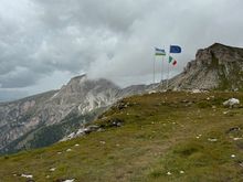 Approaching Rifugio Puez