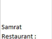 Samrat Restaurant : Indian Cuisine in Amsterdam Central