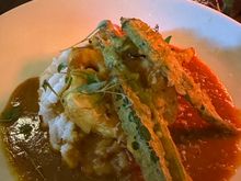 The seafood curry was delicious unfortunately they do not know how to make sticky rice at Cafe Royal.   The worst rice I have ever eaten!
