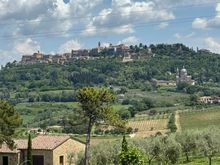The hilltop town of Montepulciano