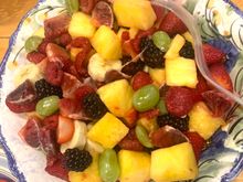 Fruit salad for breakfast 