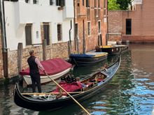 A lone gondola - a rare sight - unless you know where to look