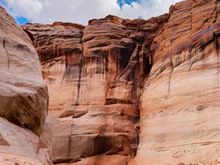Boat tour. You can see how high the water level used to be (the white cliffs were calcium deposits from the water)