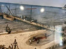 Breaking down the large tuna.