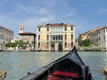 Entering the Grand Canal - just for a few minutes
