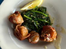 There were two little pearls in one of the scallops.