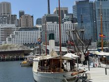 The Steam Yacht Ena. This is a pleasure yacht built in 1900, and it has been beautifully restored.