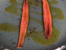 Highly prized anchovies from Santona (Cantabria), gifted to me by the delightful Owner, Ani.