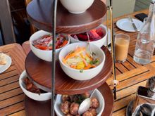 Lunch is served! Meals were not only nutritious and healthy but beautifully presented.