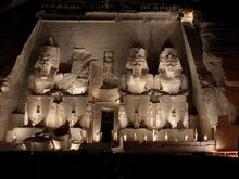 Abu Simbel at night 