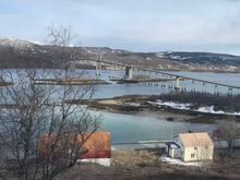 Crossing the Tjeldsund Bridge 