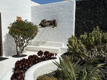 Entrance to house,  Manrique was very much enmeshed in the creative people of his time....many photos of his friends are framed and hang on the walls.