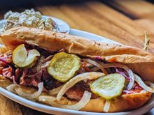 I chose a tossed salad as my sandwich side. I like that the restaurant offers a variety of choices not just fries.