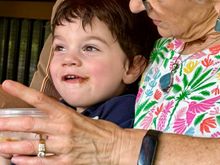 Time for dessert! Actually, he wouldn’t eat the ice cream at the restaurant, so I took one for the team! What a guy!