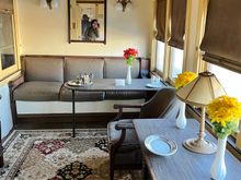 Inside one of the first class ladies lounge car 