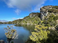 The rock lookout is above 