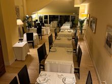 
Sleek interior of EL FIGON DE HUECAR in Cuenca; they have some very interesting contemporary art on the walls that I would have liked to view more closely.