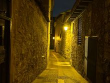 Casco Antiguo at night--it was chilly