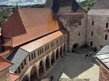 Looking down on the inner courtyard