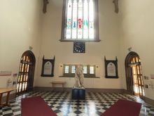 Inside the historic building 