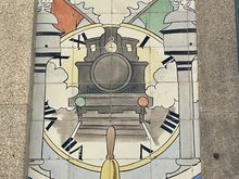 You can tell this is a train station!