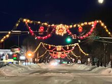 The bras light up at night.