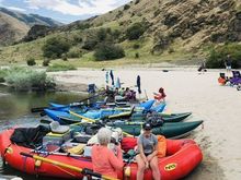The rafts and Kate and my aunt Donna. 