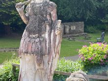 Statue at entrance to the museum