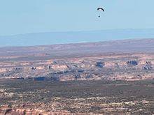 We also took in a small airplane flight from Moab. 2&1/2 hours was enough of bring tossed around. Besides, I had to pee.
