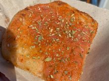 Focaccia with tomatoes