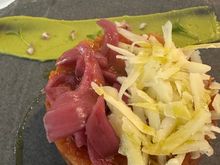 Tartar of tomatoes from Conil, a top tomato mecca in the region