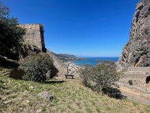 Getting away from the Sunday crowds in Cefalu by climbing to the Rocca.