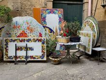 Practically every storefront is a ceramics shop/studio