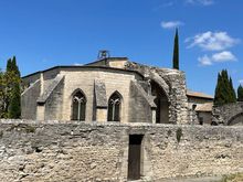 Trying to find the entry to a walled monastery and village complex …