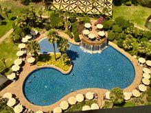 Hotel pool from our room 